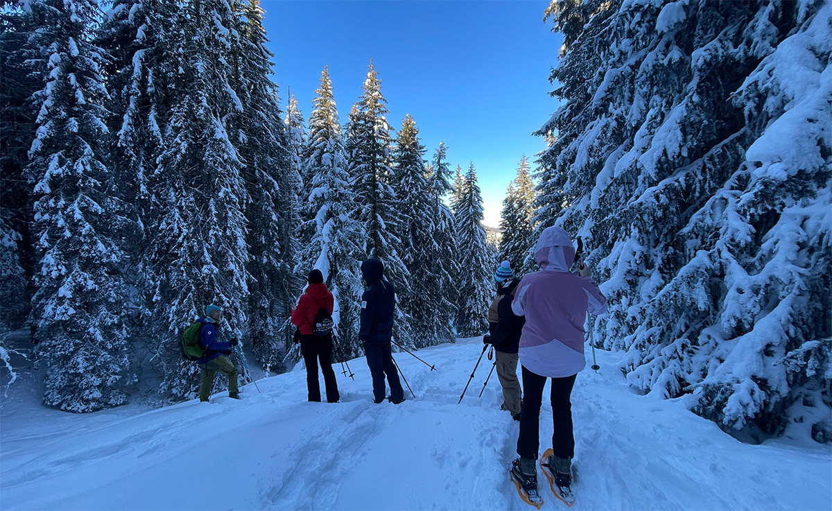 Snowshoehiking in les Trois Vallees